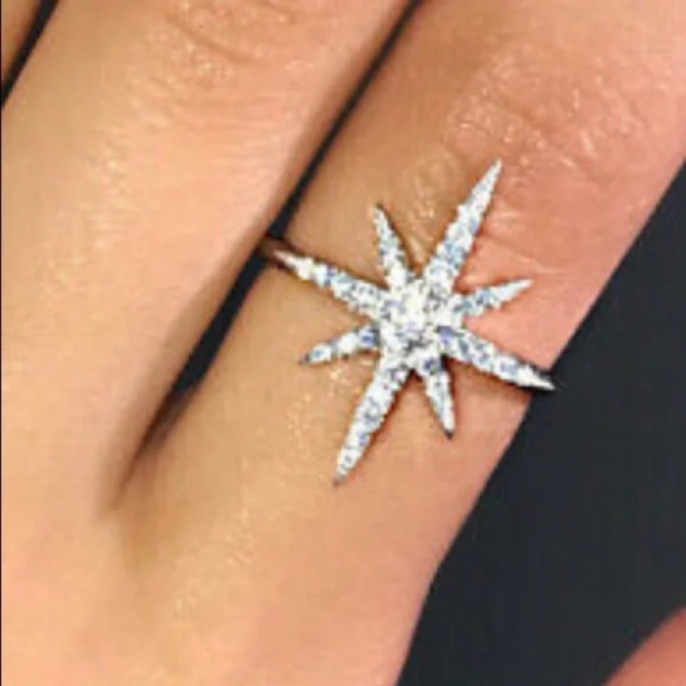 NWT 925  Silver ⭐️Diamond Ring